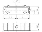 Klip-it Distanzhalter Typ 061 40 mm PP schwarz, UV-beständig 167 061 159 - GF Hart PVC-U Formstücke