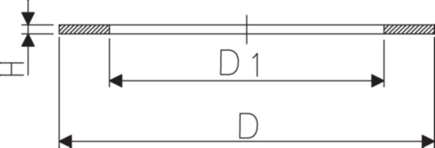 Flachdichtung z/Überg.-Verschr.50 -11/2" 748 400 010 - GF Hart PVC-U Formstücke