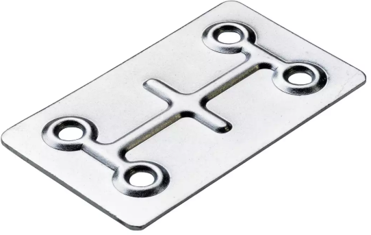 Hettich Verbindungsblech verzinkt, 86 x 40mm - Diverse Möbelbeschläge und Zubehör