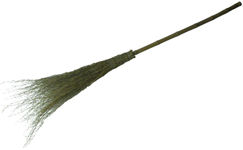 Bambusbesen L= 1800mm, mit Stiel - Reinigung
