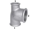 T-Stück red. 130 V 11/4"- 1"- 1" 770 130 254 - GF verz. Tempergussfittings