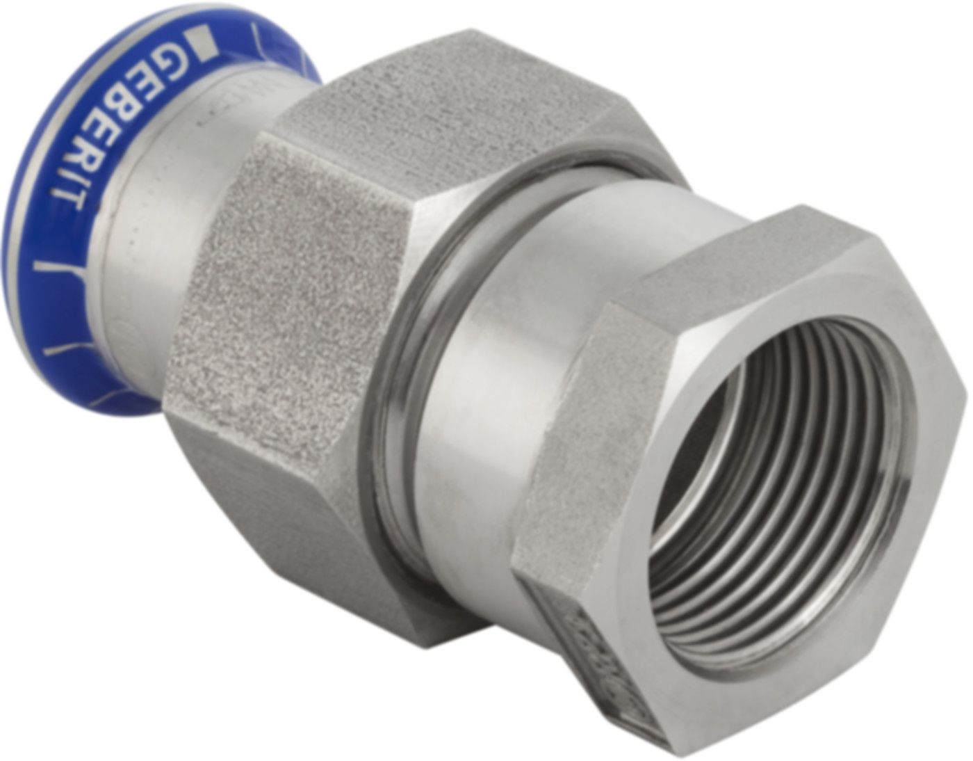 Übergang lösbar mit IG 35mm-11/4" 35354 Überwurfmutter Edelstahl - Mapress-Sanitär-Presssystem-Formstücke