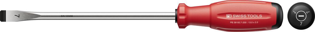 PB Schraubenzieher, SwissGrip Evo, Schlitz PB 38100,  Gr. 7, L=200mm - Schraubenzieher