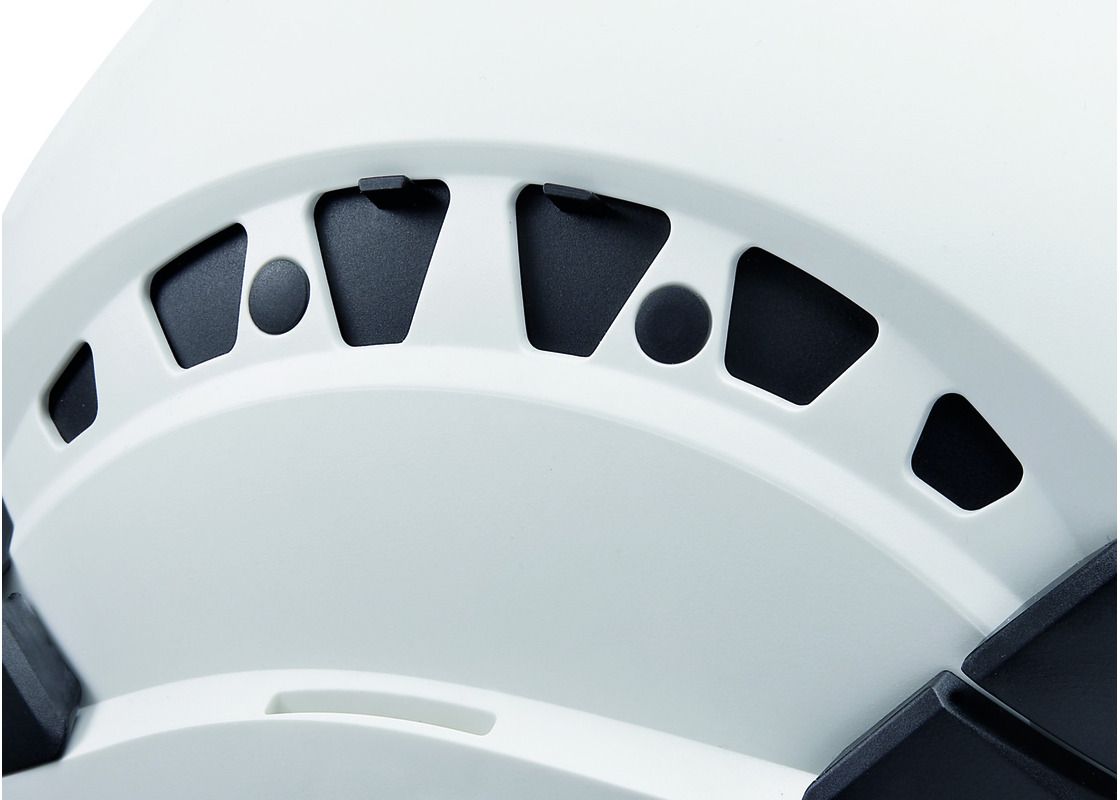 Schutzhelm PETZL VERTEX VENT, 53-63cm Weiss, DUAL-Kinnband, Centerfit, Flip&Fit, 490gr. - Arbeitsschutz