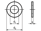 Scheiben ohne Fase INOX A4 BN6 DIN433 M10/10,5/18/1,6 - Bossard Schrauben
