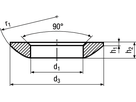 Kugelscheiben Form C St BN10614 DIN6319C M6/6,4/12 - Bossard Schrauben