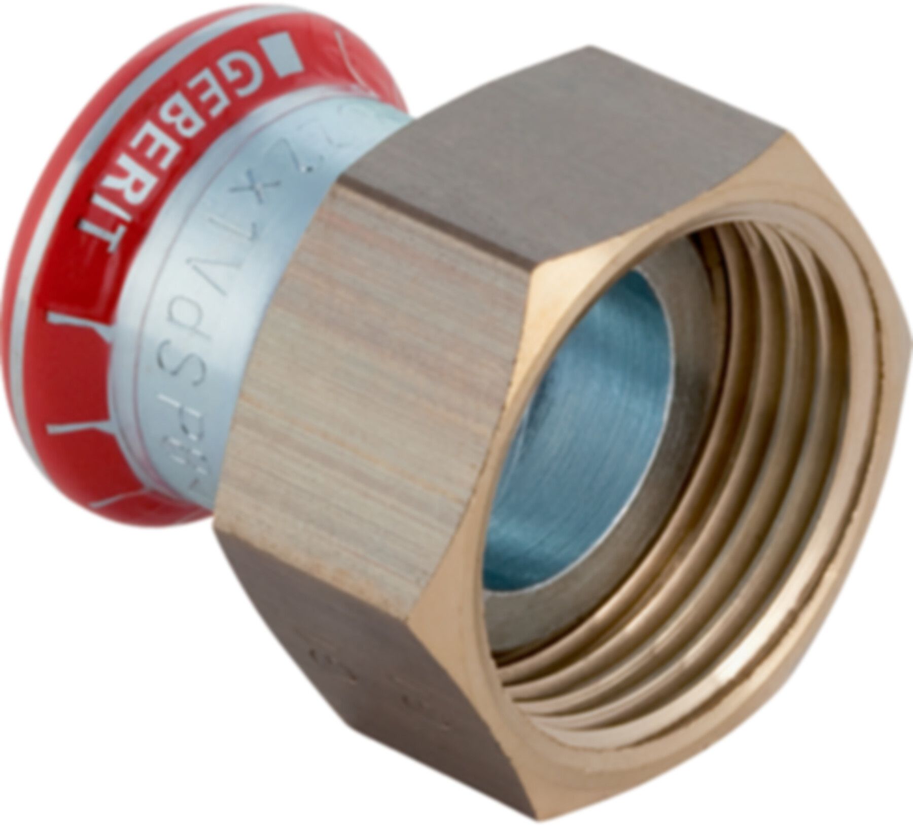 Übergangsverschraubung 88.9 -31/2" 25046 Überwurfmutter Messing - Mapress-Heizung Supersize-Formstücke