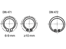 Sich-Ringe Sortiment DIN 471/472 St BN847 * - Bossard Schrauben