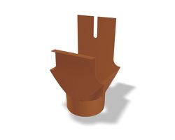 PREFA Kastenrinnenkessel 333/100 mm Ziegelrot 548020 - PREFA Dachentwässerungssysteme