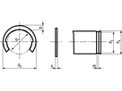 Halbmondringe f Wellen Benzing SS BN831 6,5 - Bossard Schrauben