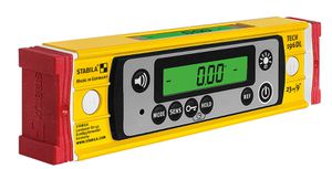 STABILA Elektronische Wasserwaage TECH 196 DL 23 cm , 2x AA , in Tasche - Nivellieren