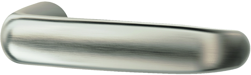 MEGA Haustürdrücker 33.100, vernickelt matt 16mm, 4-Kant: 9mm, TS: 50-65mm - Tür- und Sichtbeschläge