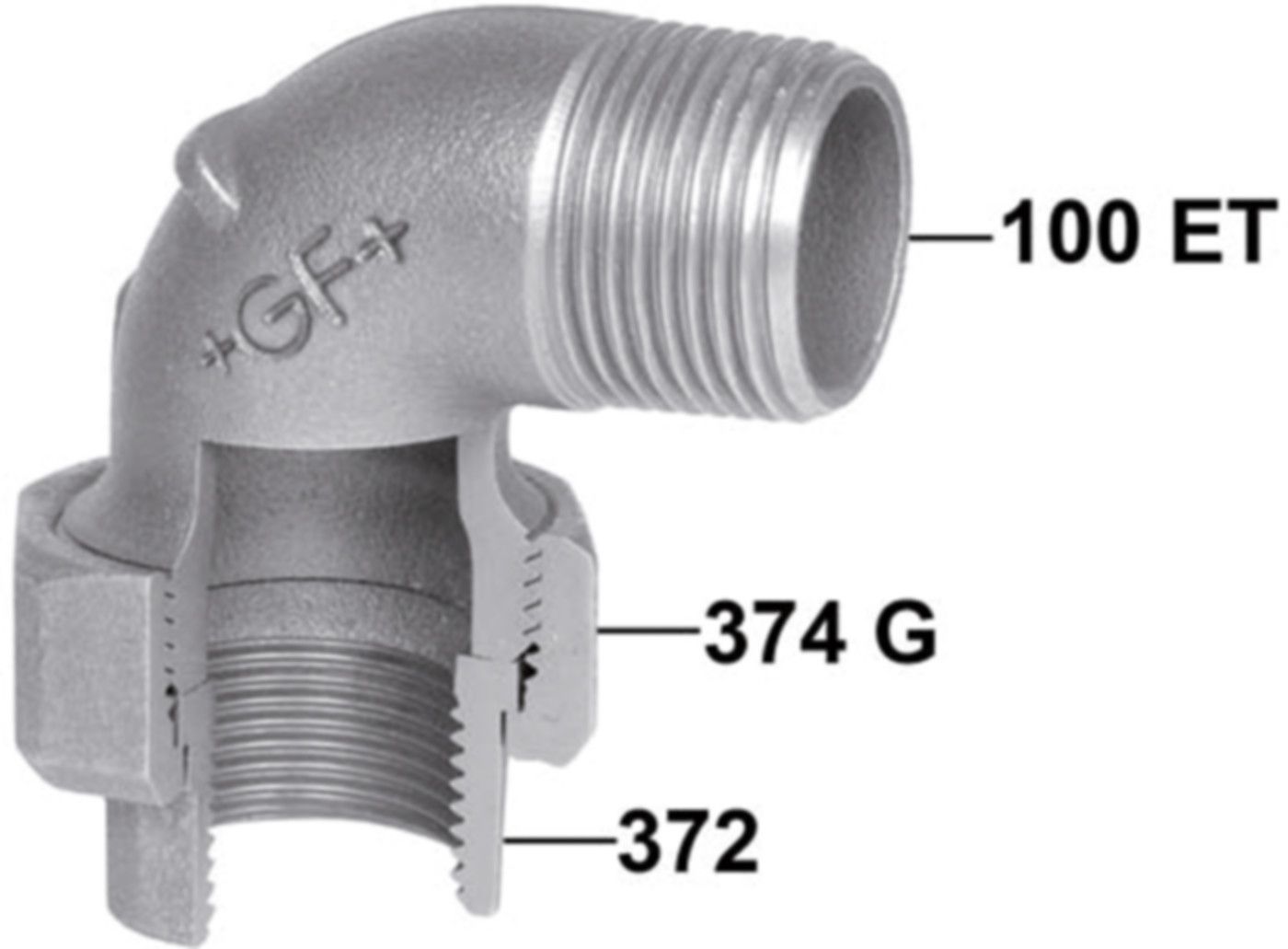 Winkelverschraubungen +GF+ 100V