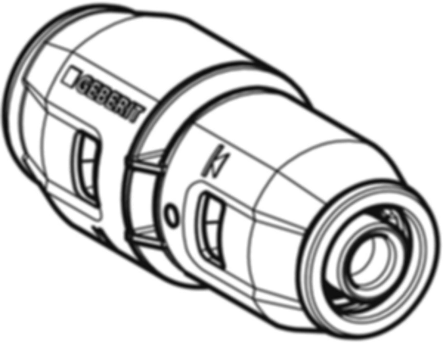 Reduktion 20-16mm 651.650.00.1 - Geberit-Push Fit-Formstücke