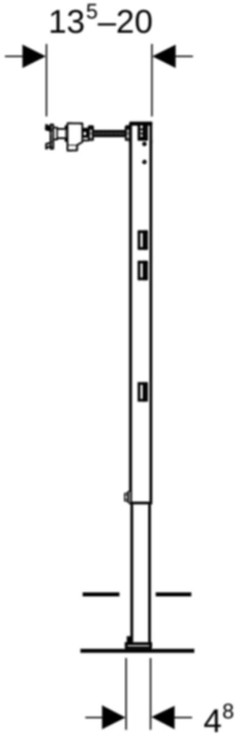 Abschlusselement Typ 112/98/82 111.830.00.2 - Geberit-Duofix