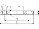 Losflansch für Muffensysteme 25 mm 721 700 007 - GF Hart PVC-U Formstücke