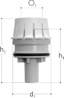 UP-Bypass-Stopfen 3/4" M52x1.5 1384.320 zu UP-Druckminderer - JRG Armaturen