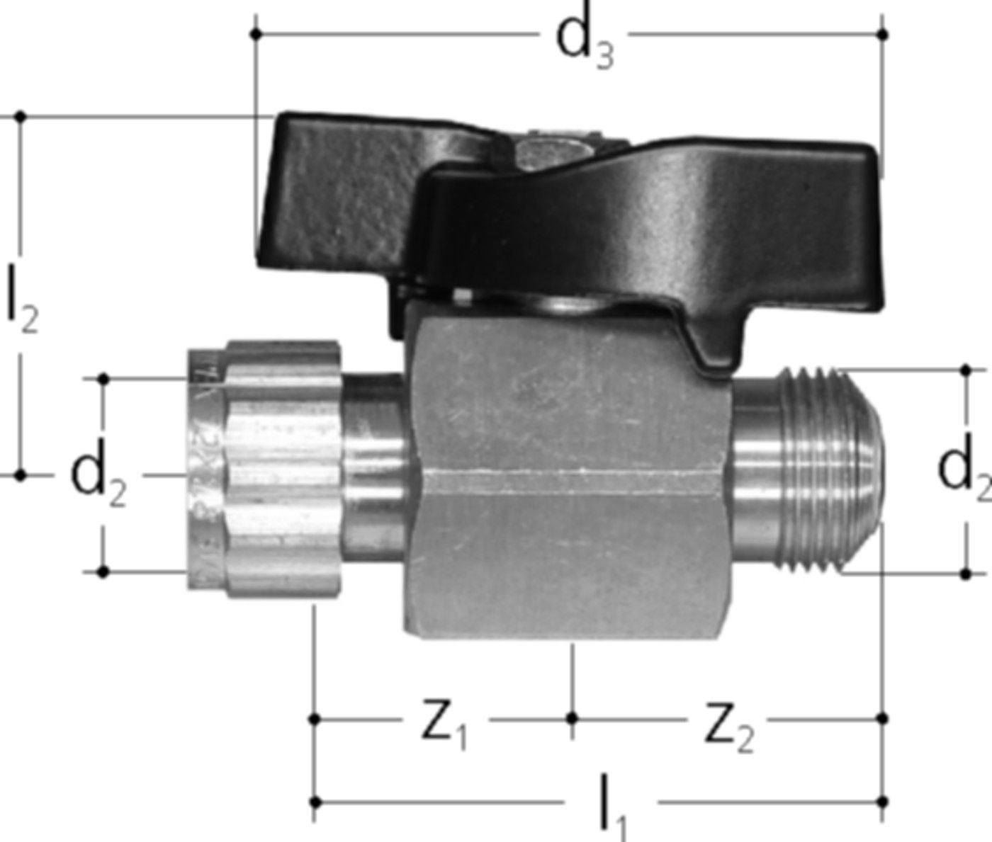 Absperrhahn d 12 5438.012 - JRG Sanipex-Rohre und Formstücke