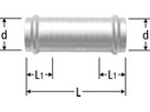 Industry-Schiebemuffe 22mm 80322.24 - Optipress-Industry Formstücke