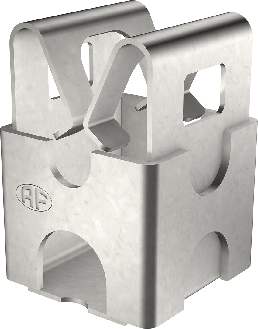 Leitungsh. m/Bohrung 6.5mm Inox 6-10 AF 240.001.000 / AV 59 Quadro - AF Blitzschutzprogramm