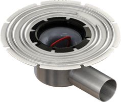 Ablaufkörper Gully 157 V2A 2-tlg. DN 90 mit Klebeflansch 100mm waagrecht 416405 - ACO Passavant Entwässerungstechnik