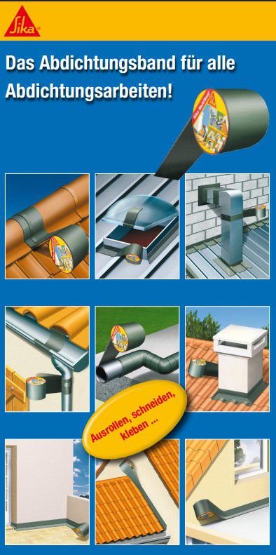 Sika MultiSeal, Dichtungs-/Reparaturband 10m x 300mm, grau - Dichten