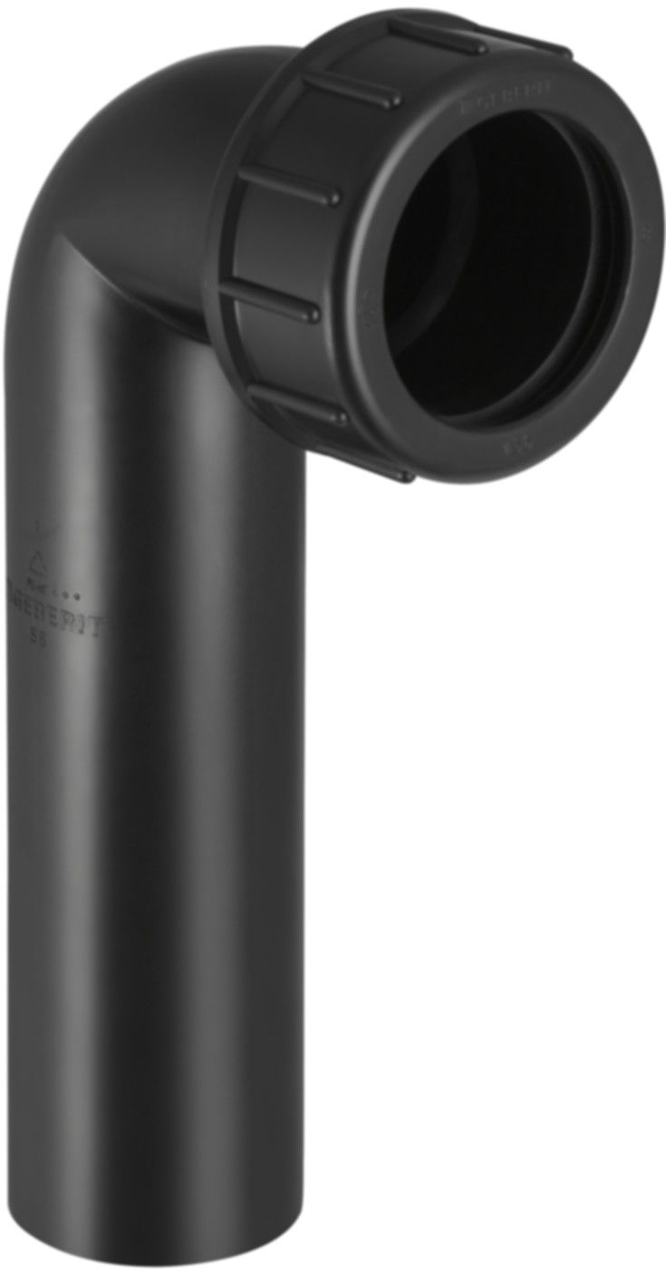 Gewindebogen 90° mit Verschraubung d 63/ 56mm 152.228.16.1 - Geberit-Sifon + Apparateanschlüsse