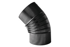 Bogen schwarz 72° 8R 105mm 808 - Ofenrohre und Zubehör