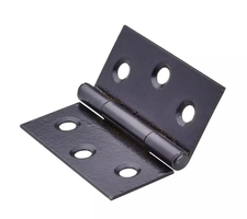 Hettich Scharnier Stahl schwarz, 40 x 40 x 1mm, à 2 Stk - Diverse Möbelbeschläge und Zubehör