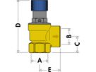 Sicherheitsventil 531 4.0 bar 1/2" - Caleffi Programm