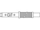 GEBEF Typ 1110 Aussengewinde Rotguss d 40mm - 1 1/4" 775 011 101 - GF GEBEF Gebäudeeinführung