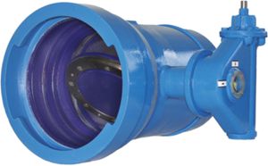 Absperrklappen mit Spitzende, Antrieb links TMH Hagenbucher ROCO BLS