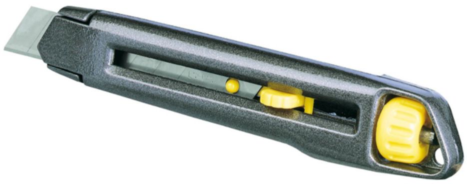 STANLEY Klingenmesser, "Interlock" Klinge 18mm, Zink-Druckguss, 0-10-018 - Heften, Schneiden