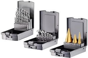 FORTEC Spiralbohrer Basic Edition 3 in 1 Spiralbohrersatz 1-10mm , Senker-und Stufenbohrer - Bohren