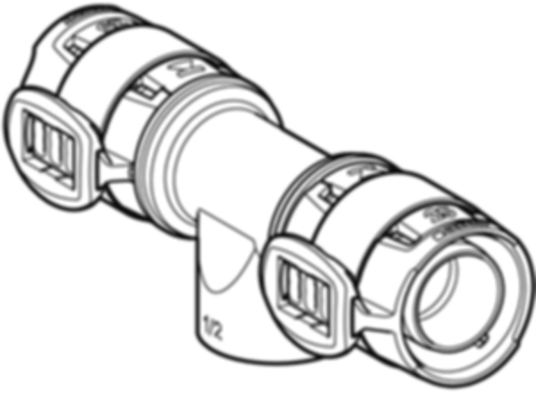 T-Stück m/IG 50mm- 3/4"-50mm 620.165.00.1 - Geberit FlowFit-Rohre/Formstücke