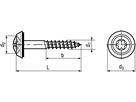 Fassadenschr Cuvette INOX A2 vcu BN20547 Ø5x250/160(X25) - Fassadenschrauben