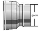Alkon Kaminr.-Erweiterung d 200-250 mm 6KERW200250 zentrisch - Kaminsystem V4A einwandig