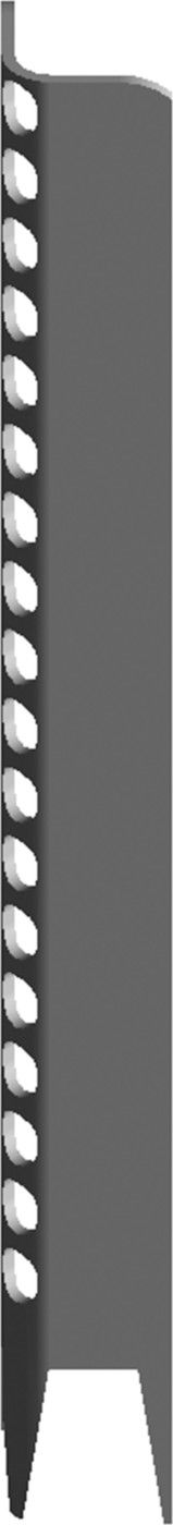 Einzelteil zu Einlege-RS Pipex Fuss mit Spitz schwarz 300 mm - Samvaz-Rohrschellen