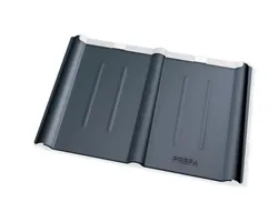 PREFA Dachplatte 600 x 420mm P.10 Steingrau STUCCO 110714 - PREFA Dachentwässerungssysteme