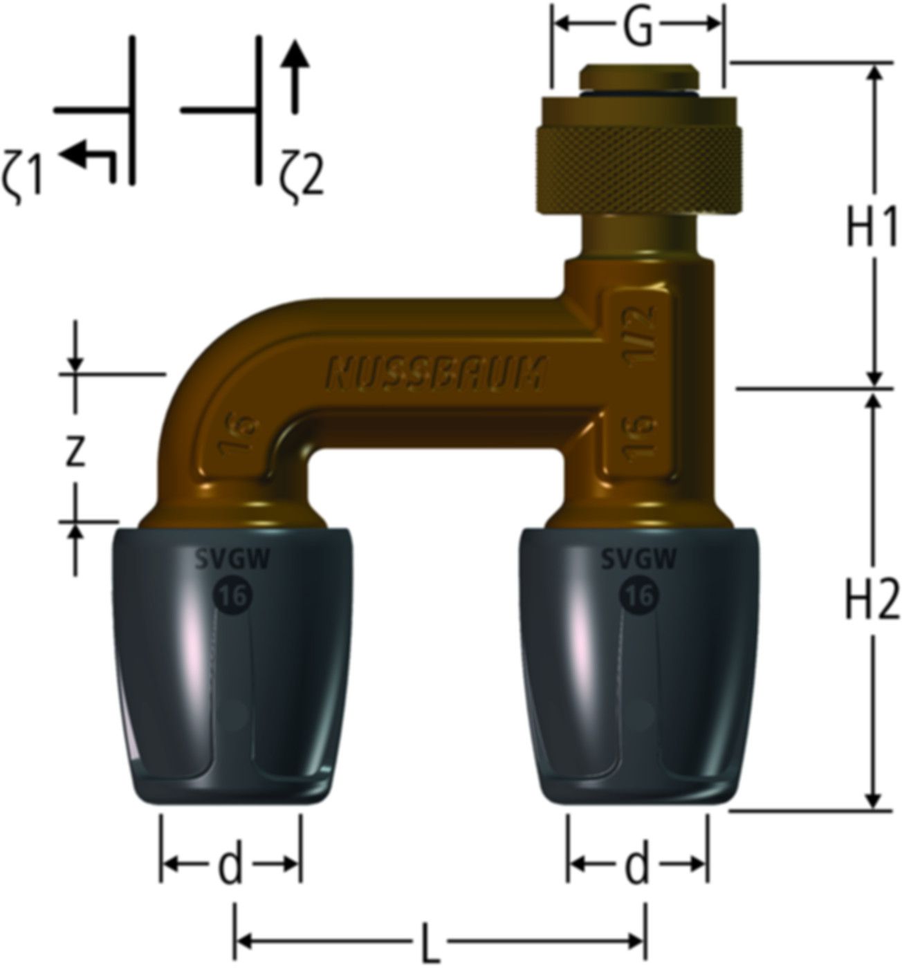 Verteilstücke NUSSBAUM Optiflex-Profix