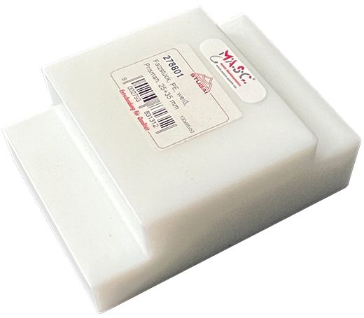STUBAI Falzstück PE Weiss , Prismahöhe 25 / 35mm - Spenglerwerkzeuge