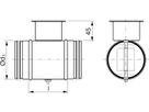 Regulierklappe 100mm DTU-V mit Dichtung - Spiralfalzrohre und Zubehör System Safe