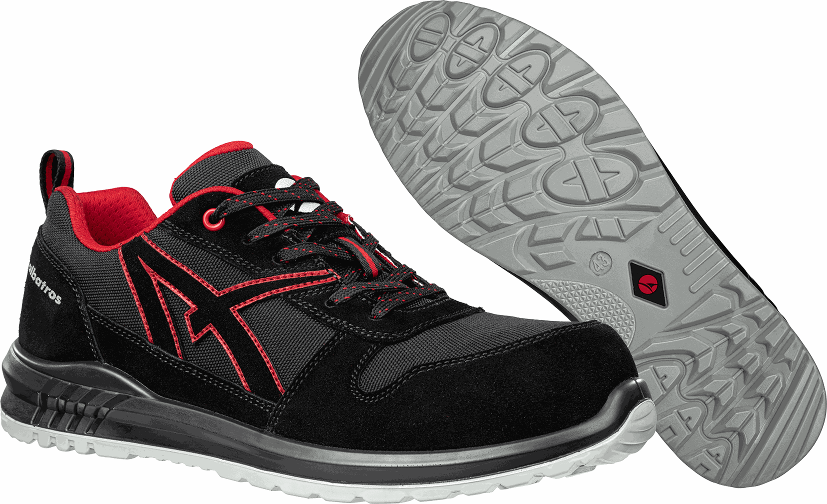 ALBATROS Sicherheits-Halbschuh, Clifton Gr.42, schwarz, S3 SRC, Low - Schuhe