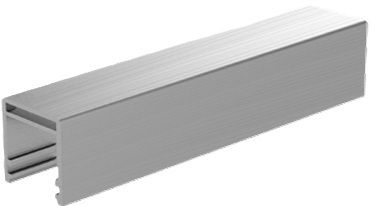 Solarline Handlaufprofil 40x40 , eloxiert , gebürstet , L= 6000mm - Inoxtech Solarline