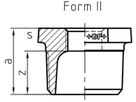 Reduziernippel 241 V 1/2"- 3/8" 770 241 220 - GF verz. Tempergussfittings