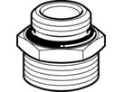 Übergang Eurkouns mit AG 3/4" - 3/4" 641.533.00.1 - Geberit-Push Fit-Formstücke