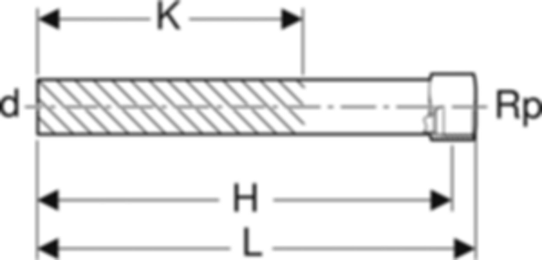 Übergang mit IG 22 x 1/2" 90935 mit Steckende lang - Mapress-Sanitär-Presssystem-Formstücke