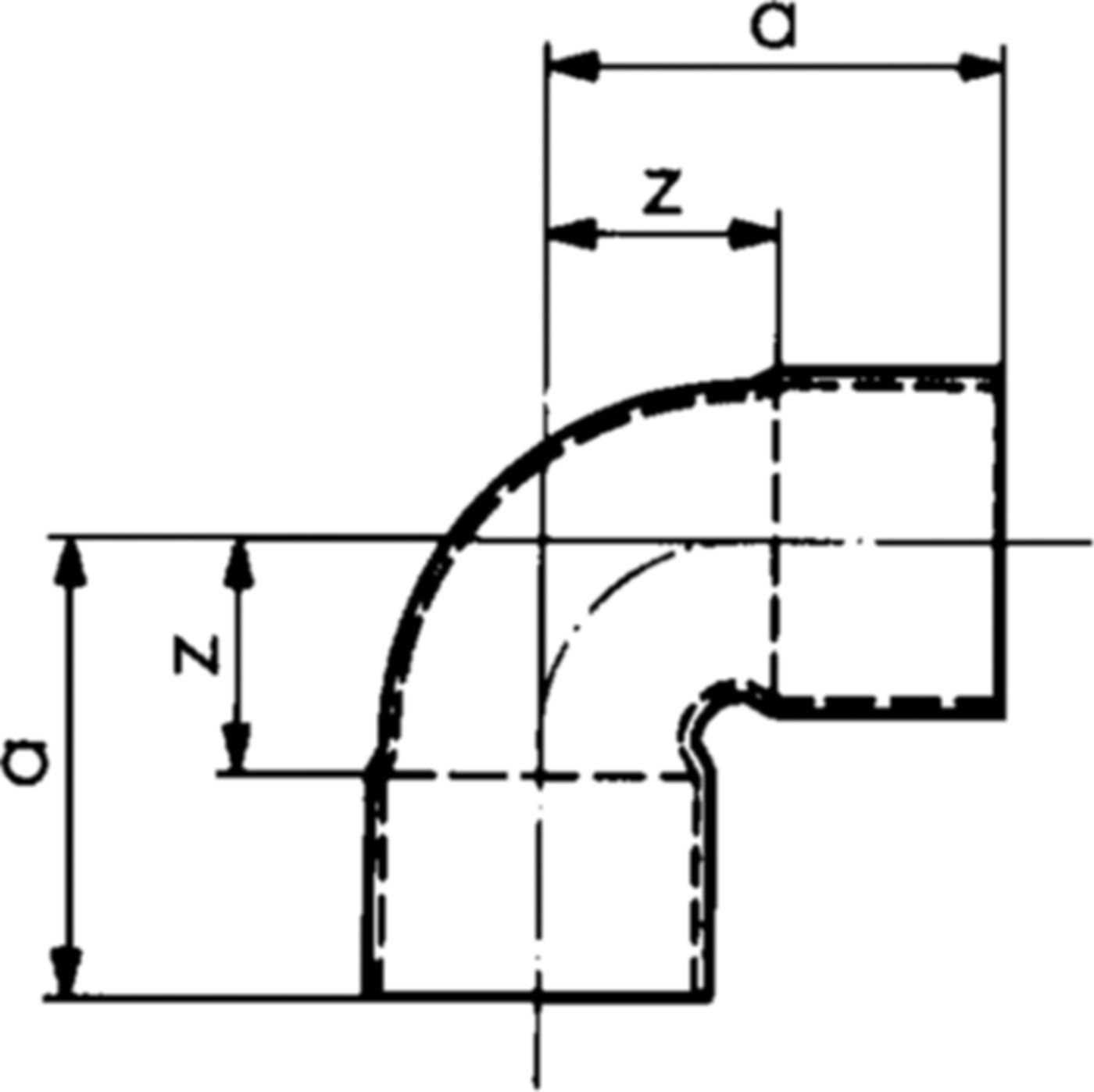 Löt-Winkel 7090 15 mm 767 090 005 - GF Lötfittings
