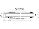 PE-Mauerdurchführung, gerade 7000 d 40mm - 1 1/4" - Hawle Steckfittinge