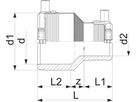 ELGEF Reduktion PN 16 (Karton à 10 Stk.) d 50/32mm 753 901 651 - ELGEF Plus Elektroschweissfittinge